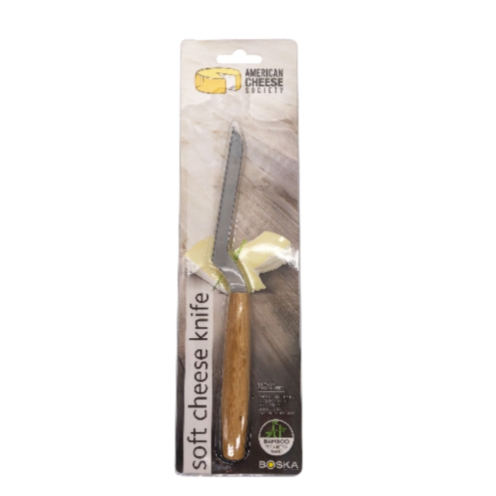 Boska Soft Cheese Brie Knife Stainless Steel in Bamboo